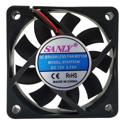 China Plastic DC Fan 5V 12V 24V 60mm 60x60x15 6015 Axial Fans For Computer for sale