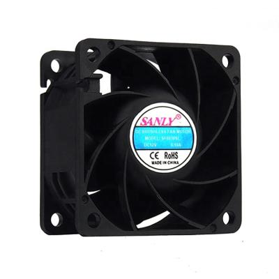 China Factory DC 12v Axial Fan Air Cooling Fan Lower Noise Sanly OEM for sale