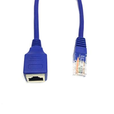 China Telecom Communication High Quality 8 Pin Ethernet LAN Male To Female Network Cable RJ45 Extension Supplement Cable for sale