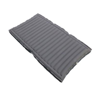 China Outdoor Camping Hypoallergenic Inflatable Sleeping Mat Vulcanized Rubber Cotton Air Cushion Beach Camping Air Bed for sale