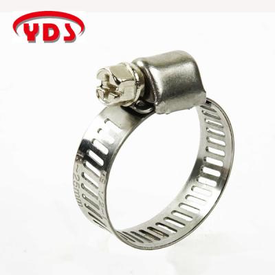 China W2 Stainless Steel Worm Gear Drive Flexible American Mini Hose Clamp for sale