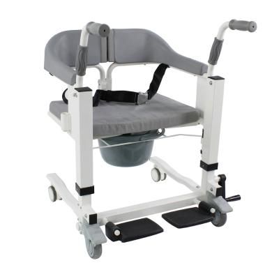 China Transferring Patients Between Chairs And Beds Height Adjustment Transfer Machine Multifunctional Commode Lift Patient Lift Chair for sale