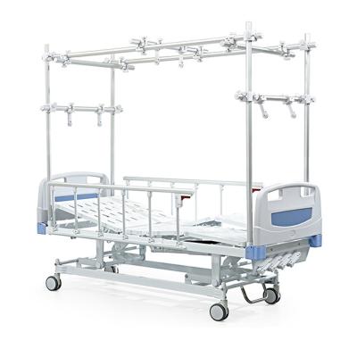 China Metal Medical Devices Mechanical 4 Crank Traction Manual Orthopedic Hospital Bed for sale