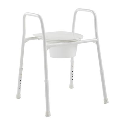 China Lightweight Adjustable Adult Hospitals Aluminum Frame Shower Chair Commode Chair for sale