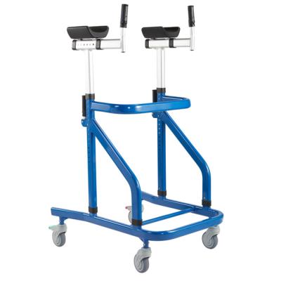 China Aluminum Alloy Elderly Disabled Four Wheels New Design Adjustable Aluminum Walker for sale