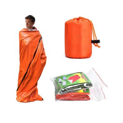 China Envelope Type Best Emergency Sleeping Bag Wholesale Emergency Sleeping Bags For Emergency Camping Sleeping Bag With Hood for sale