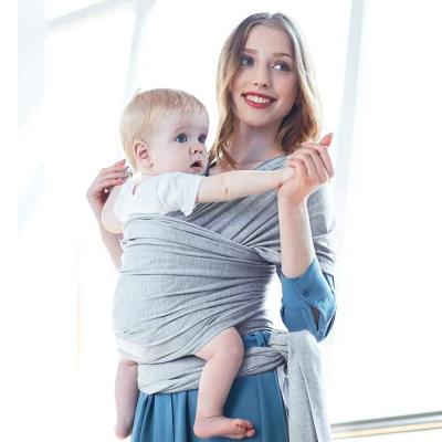 China Eco-friendly Ergonomic Expandable Organic Baby Sling Wrap Cotton Baby Sling Carrier For Newborns for sale