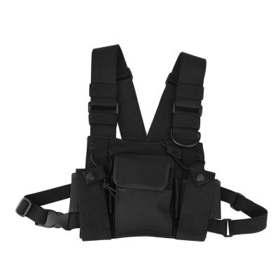 China Chest Harness Radio Chest Front Pack Pouch Holster Vest Rig Walkie-Talkie Chest Pack for UV-5R Two Way Radio Walkie Talkie for sale