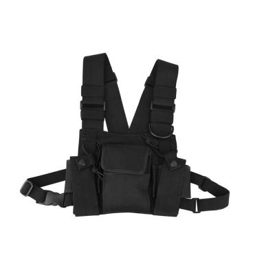 China Universal Hands Free Rig Chest Harness Bag Holster Holder Work Vest Radio Installation For UV-5R Two Way Radio Walkie Talkie for sale