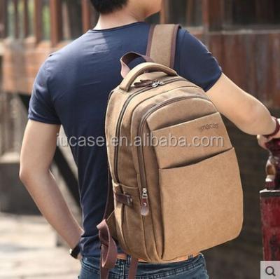 China Premium Canvas Canvas School Bag For College Student for sale