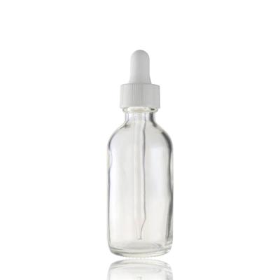 China Wholesale 1oz 2oz Frying Oil Bottle Fluted Glass Essential Oil Clear Glass Dropper Bottle for sale