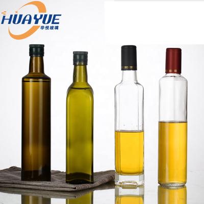 China Cooking Oil Square 750ml Marasca Glass Bottle Olive Oil Bottle Glass With Lid for sale