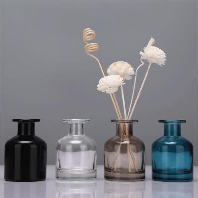 China Gift 100ml 150ml 250ml Empty Tubular Aroma Diffuser Bottles Refill Glass Bottles for sale