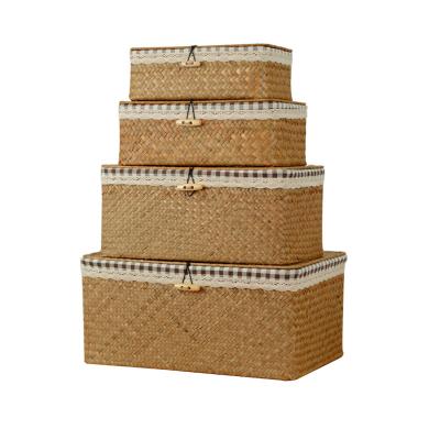 China Good Quality Viable Hot Sale Hand - Woven Folding Plant Plankton Stackable Baskets Storage Basket for sale