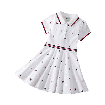 China KUYEEBEAR anti-static 2020 short-sleeved summer dress girls where summer clothes sweet babies dress wholesale 2-15 years old for sale