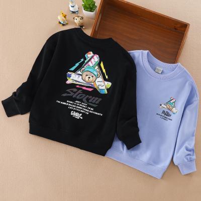 China 2022 Latest Design Fashion Breathable High Quality Clothing Kids Boys Crewneck Sweatshirts 100%Cotton Baby Hoodies&Sweatshirts Wholesale for sale