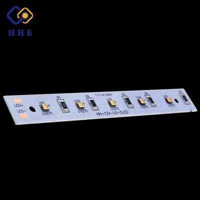 China Sterilization pcb manufacturer 12v 3535 275nm 280nm smd uv-c led pcb for water sterilization for sale