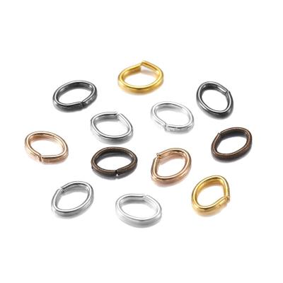 China Ring Hook Accessories Jewelry Making Jump Ring Split Ring Connector Stainless Steel Oval Open Components Comfortable Feel Oval Jump for sale