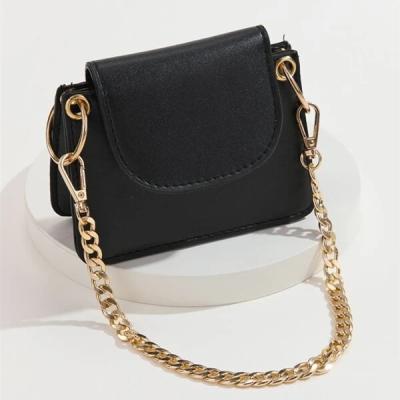 China Comfortable Feel Factory Wholesale Gold Plated Bag Strap Accessories Shoulder Bag Strap Aluminum Iron Chain Metal Chain Accessories Bag Chain for sale