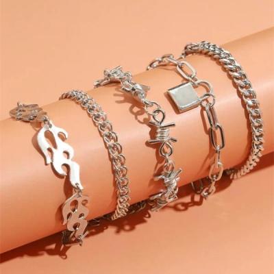 China Wholesale Fashion Feel Jewelry Comfortable Custom Ladies Bracelet 18K Gold Plated Diamond Cuban Chain Bracelet Silver for sale