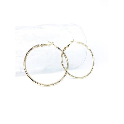 China Unique Trendy All-match Design Ladies Minimalist Women's Hoop Earrings Circle Jewelry 925 Silver Stud Earrings for sale