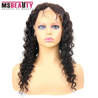 China Wholesale Price 150% Density Cheap Deep Wave Deep Wave 13x4 Lace Front Virgin Brazilian Wigs For Color Women Hair Extension for sale