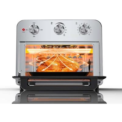 China Hotel Oven Rotisserie Bake Broil Popular Silver Air Frying Function Air Fryer Oven for sale