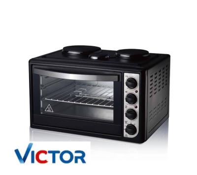 China Hotel Victor 38L Large Capacity Household Multifunctional Smart Kitchen Electric Oven With Hot Plates for sale