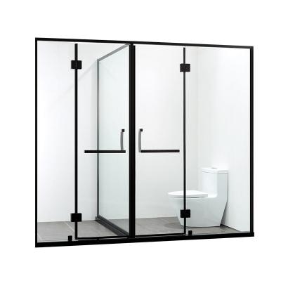 China Modern Popular Bathroom Rectangular Tempered Glass Style High Door Shower Enclosure for sale