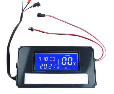 China LCD Touch Anti-fog Device Modulewith Time-temperature Display For LED Light Mirror 110*50*23mm for sale