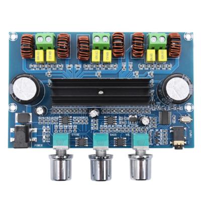 China FR4 TPA3116D2 50W+50W+100W 2.1 Channel Power Amplifier Board Digital Bass Subwoofer Amplifier Module for sale