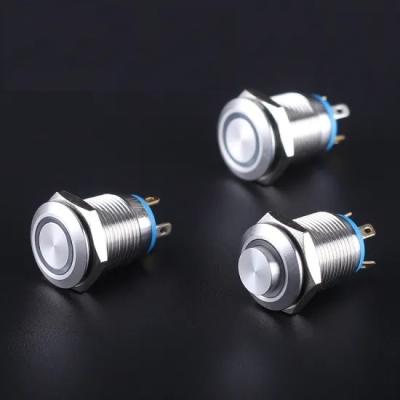 China China 1no Mini Switch GQ12F-10E/J/S Button Manufacturer 12mm Waterproof Metal Button (N) for sale