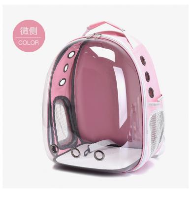 China Panoramic Transparent Portable Pet Backpack Cat Dog Travel Carrier Space Breathable Capsule Bag for sale