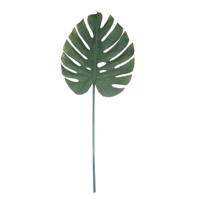 China Minimalist Indoor and Outdoor Decorative Simulated Leaves Artificial Branches Single Leaves PU Monstera for sale