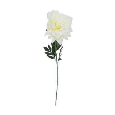 China Artificial flower suppliers simulation durable flower wedding home hotel decorative white single dahlia tallest for sale