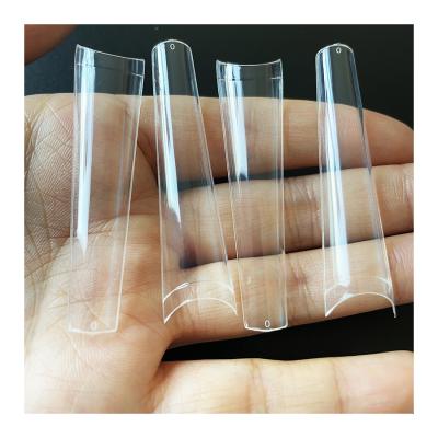 China DIY Nail Art 240 Pcs Box No C Curve Extra Long XXL Nail Tips Fit Round Ballerina Stiletto Coffin Salon ABS Artificial Nails for sale