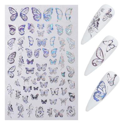 China 3d nail stickers 2021 wholesale hotselling custom art DIY decoration factory designers size 3D nail stickers for girls for sale