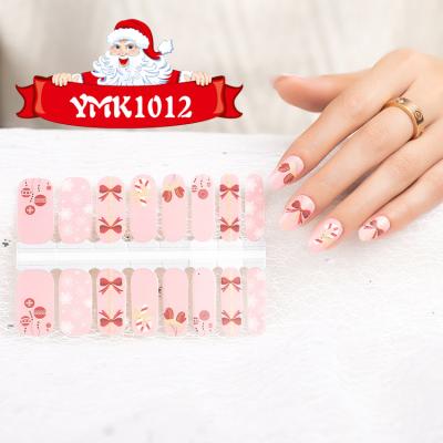 China 3d Nail Sticker 2021 Art DIY Decoration New Arrival Snowflake Christmas Sticker 16 Waterproof Nail Polish Sticker 100% Real for sale