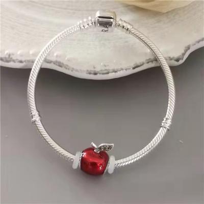 China Simple Personality Bracelet S925 Sterling Silver BOHEMIA Bracelet Wholesale Classic Moments Apple Charm Bracelet for sale