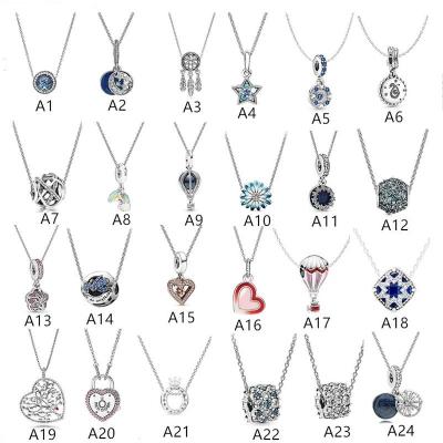 China Silver Manufacturers Supply Simple S925 Silver Charm Necklace Fashion Necklace Women for sale