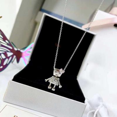 China Simple S925 Sterling Silver Necklace Fashion Necklace Female Gift for sale