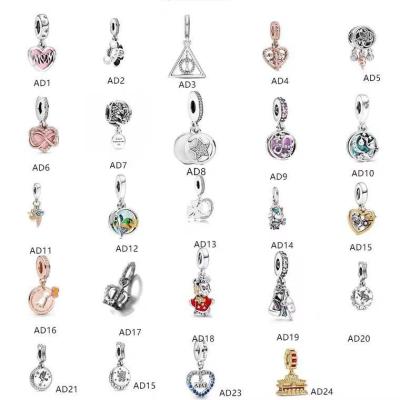 China Factory direct silver charm s925 charm four leaf clover pendant Mickey Mouse for sale