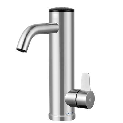 China New Design Hotel JNOD Stainless Steel Instant Hot Water Electric Faucet for Bathroom and Kitchen for sale