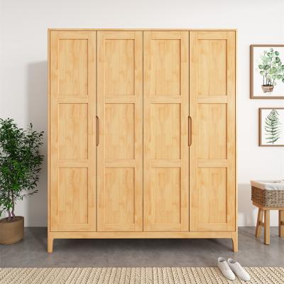 China Convertible Clothes Storage Closet Wardrobe Design Cabinet Solid Wood Bedroom Wardrobe for sale