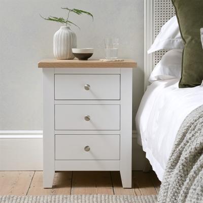 China Bedside Cabinet (Height Adjustable) 3 Drawers Nightstand Chest Of Wooden Drawers for sale