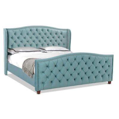 China Storage Bedroom Furniture Soft Bed With Upholstered Headboard for sale