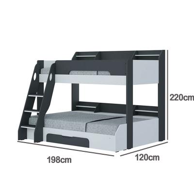 China Modern Children 2021 Prefab Box Frame Manufacturer Junior Latest Cot Drawer Dormitory Luxury Storage Sale Bunk Beds for sale