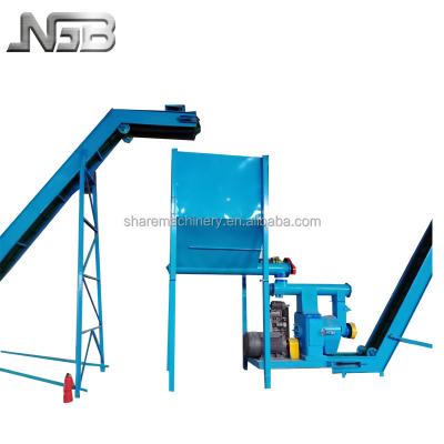 China Processing of animal feed weiwei live show of feed pellet production line machine for sale