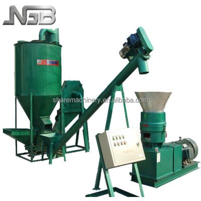 China Processing Animal Feed Best Selling Animal Feed Pellet Mill Process Manufacturer for sale