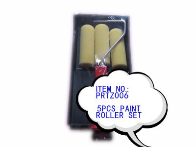 China 5pcs Paint Rollers Covers Durable Coating Roller Brush Wall Painting Tools Roller Sleeve for sale